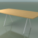 3 डी मॉडल साबुन के आकार की मेज 5433 (एच 74 - 100x200 सेमी, पैर 180 °, लिनेन प्राकृतिक ओक, V12) - पूर्वावलोकन