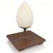 modello 3D Lampada da tavolo Alberi di Toscana (Cipresso quadrato piccolo) - anteprima