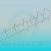 3d model Horizontal bar for playground - preview