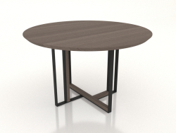 डाइनिंग टेबल 1200 स्याही गोल लकड़ी