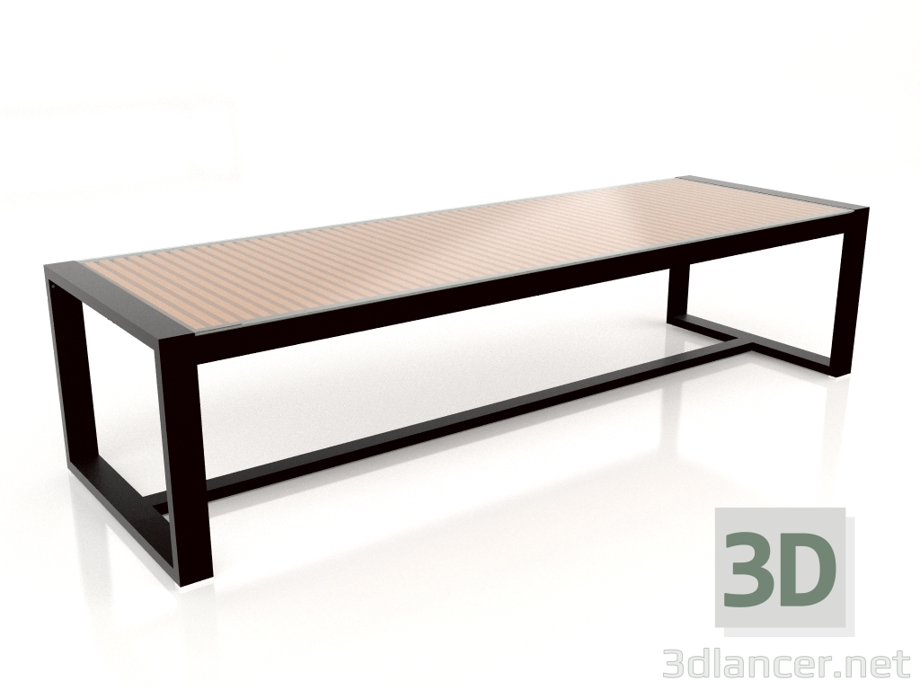 modèle 3D Table à manger avec plateau en verre 307 (Noir) - preview