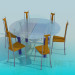 3d model Dining set - preview