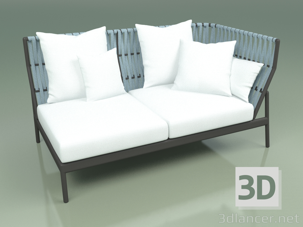 3D Modell Sofamodul links 105 (Belt Sky) - Vorschau