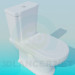 3D Modell WC mit Spülkasten umständlich - Vorschau