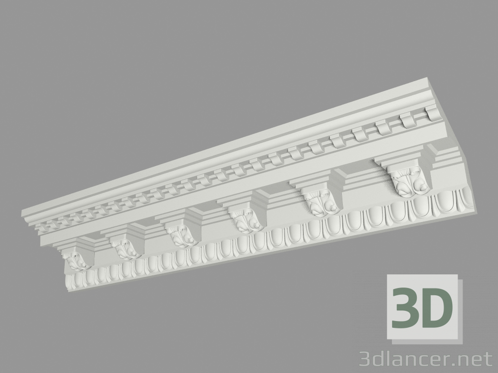 3D modeli Kalıplı saçak (КФ38) - önizleme