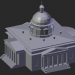 3D Modell Moskau Danilov-Kloster Trinity Cathedral - Vorschau