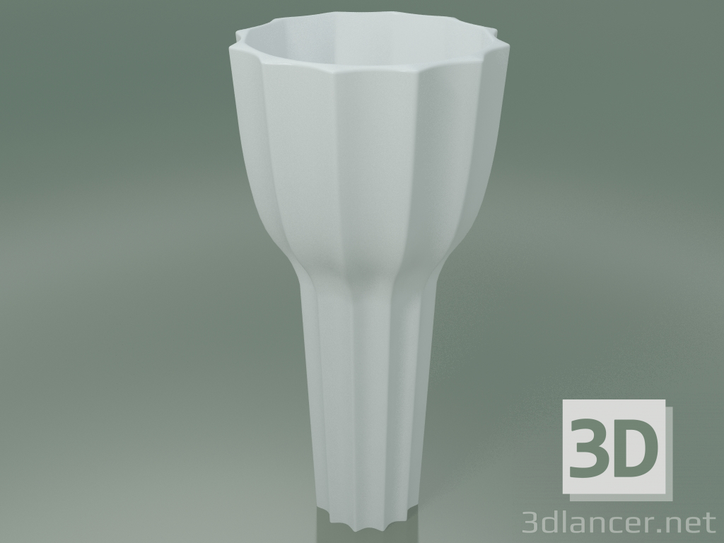 3d model Vase Line Big (White) - preview