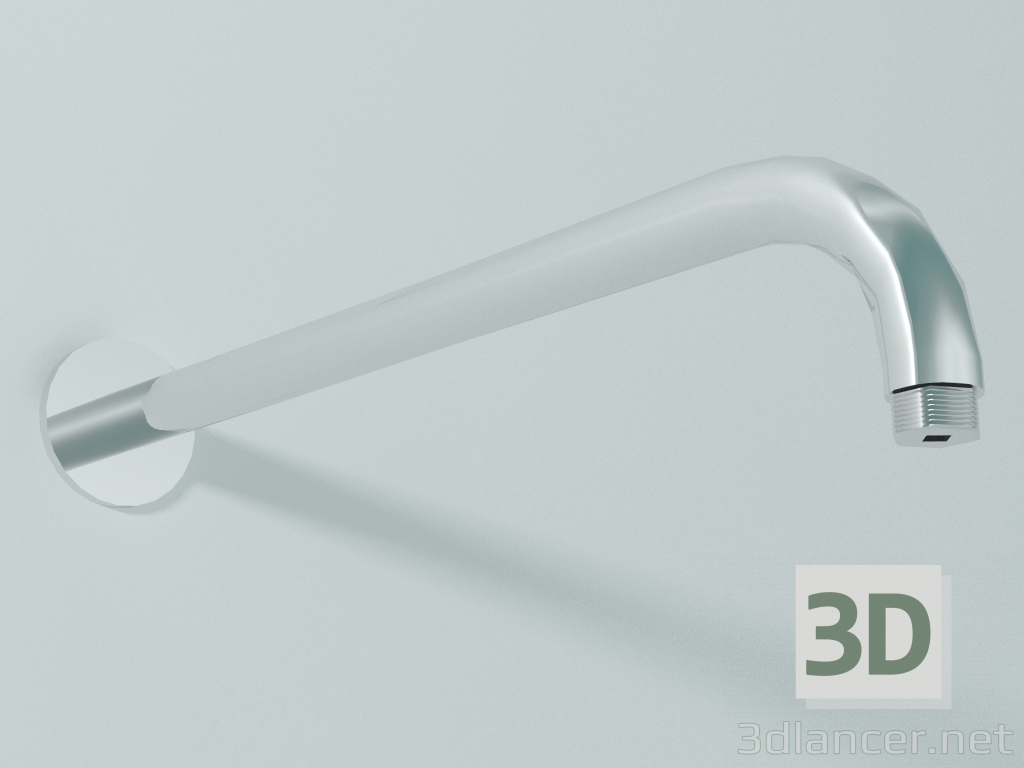 modello 3D Braccio doccia curvo ø21 mm, L 350 mm (BD006 A) - anteprima