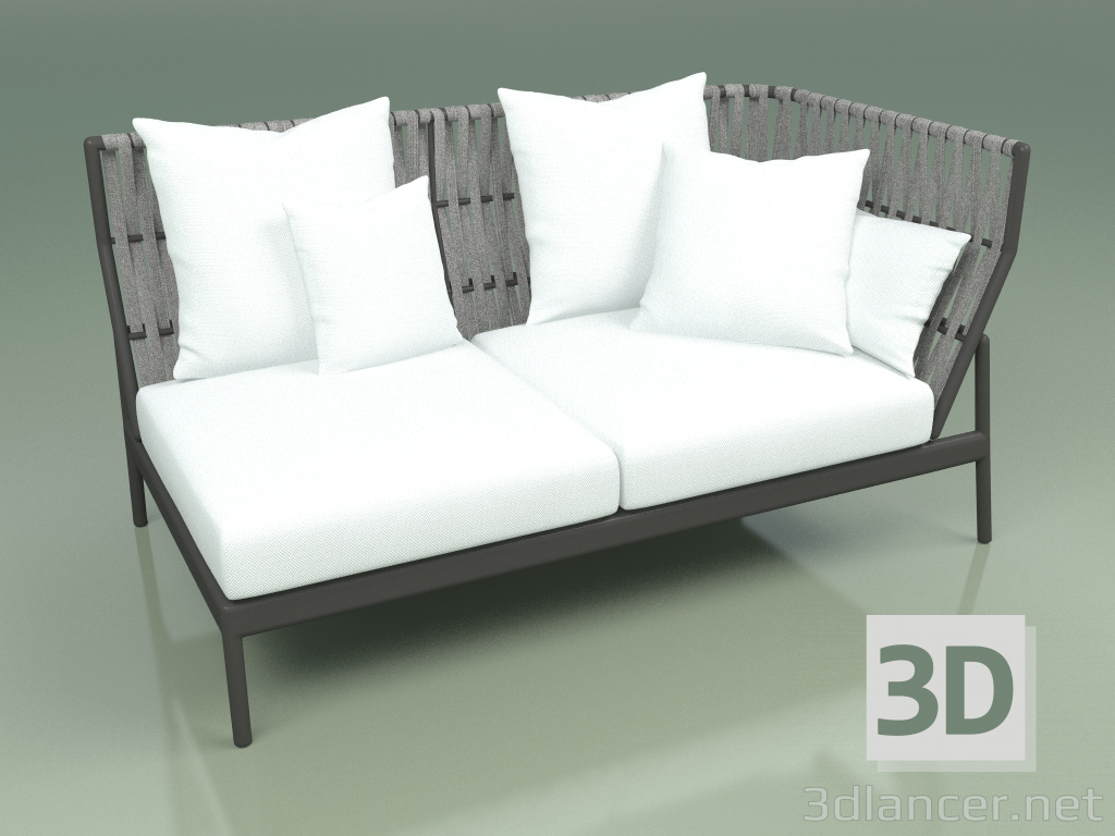 3d model Sofa module left 105 (Belt Stone) - preview