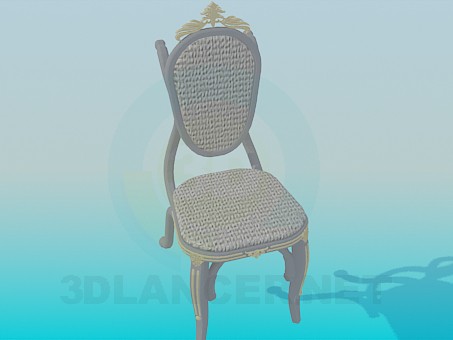 3d модель Пристеночный стул – превью