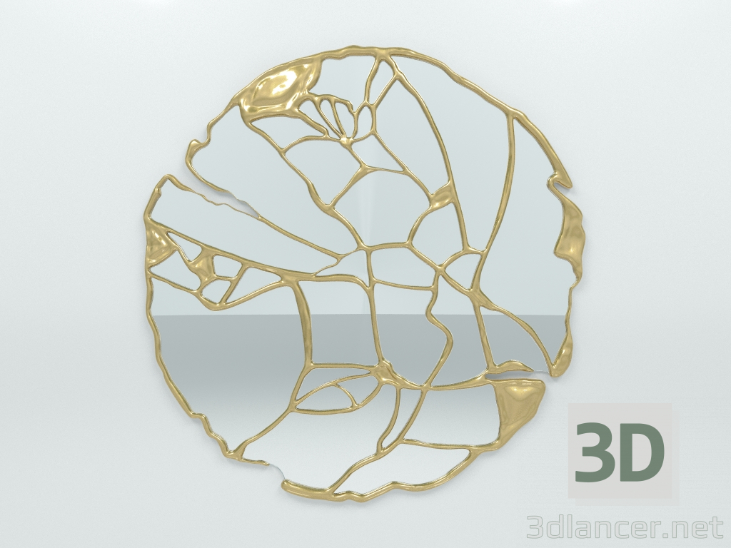 modello 3D Sguardo a specchio - anteprima