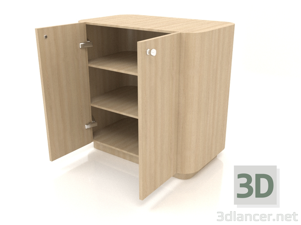 3D Modell Schrank TM 031 (offen) (660x400x650, Holz weiß) - Vorschau