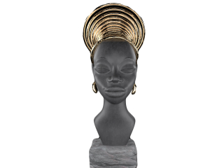Bust of an African girl