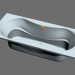 3d model Rectangular bath Campanula 180 - preview
