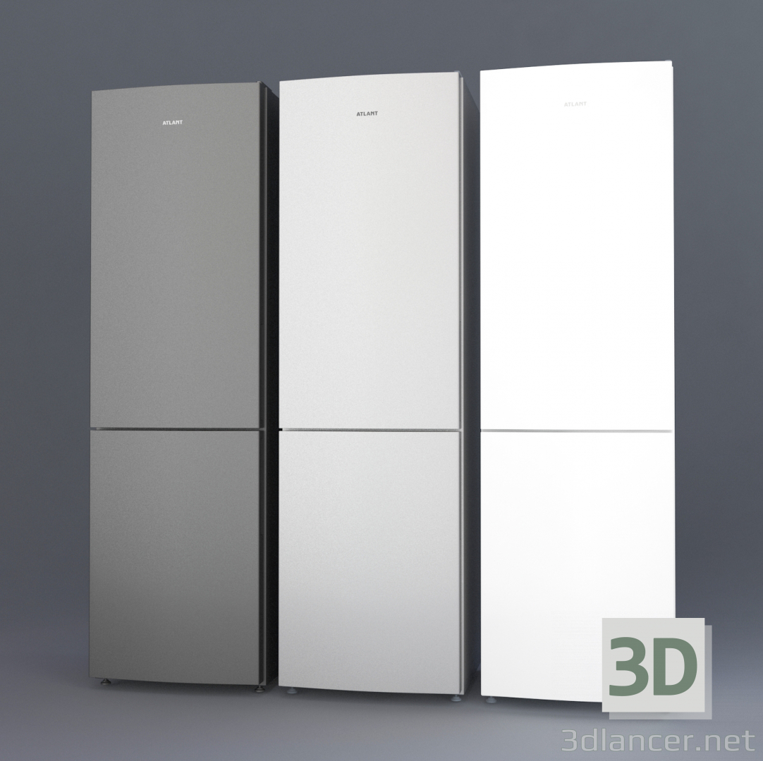 3d model Nuevo modelo de refrigerador ATLANT 2018 ХМ-4624 - vista previa
