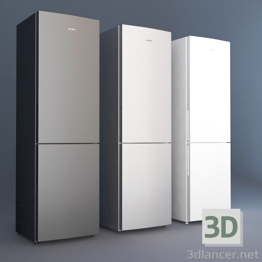 3d модель Нова модель холодильника ATLANT 2018 року ХМ-4624 – превью