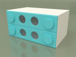 Small chest of drawers (Aqua)