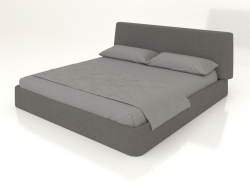 Ліжко двоспальне Picea 2000 (сірий)