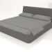 3d model Double bed Picea 2000 (grey) - preview