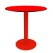 modèle 3D Table à manger sur pied colonne Ø70 (Rouge) - preview