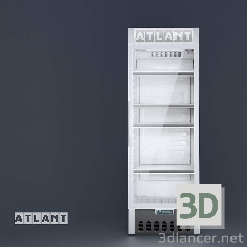 modello 3D Camera singola frigorifero commerciale ATLANT HT 1006 - anteprima