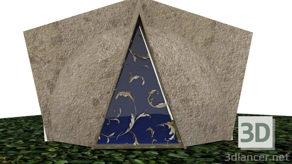 modello 3D di Casa a cupola comprare - rendering