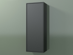 Wall cabinet with 1 door (8BUBСCD01, 8BUBСCS01, Deep Nocturne C38, L 36, P 24, H 96 cm)