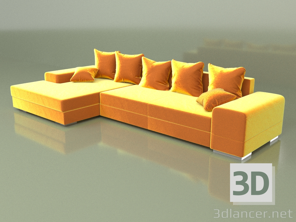 modèle 3D Canapé d'angle Largo - preview
