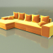 3D modeli Köşe kanepe Largo - önizleme