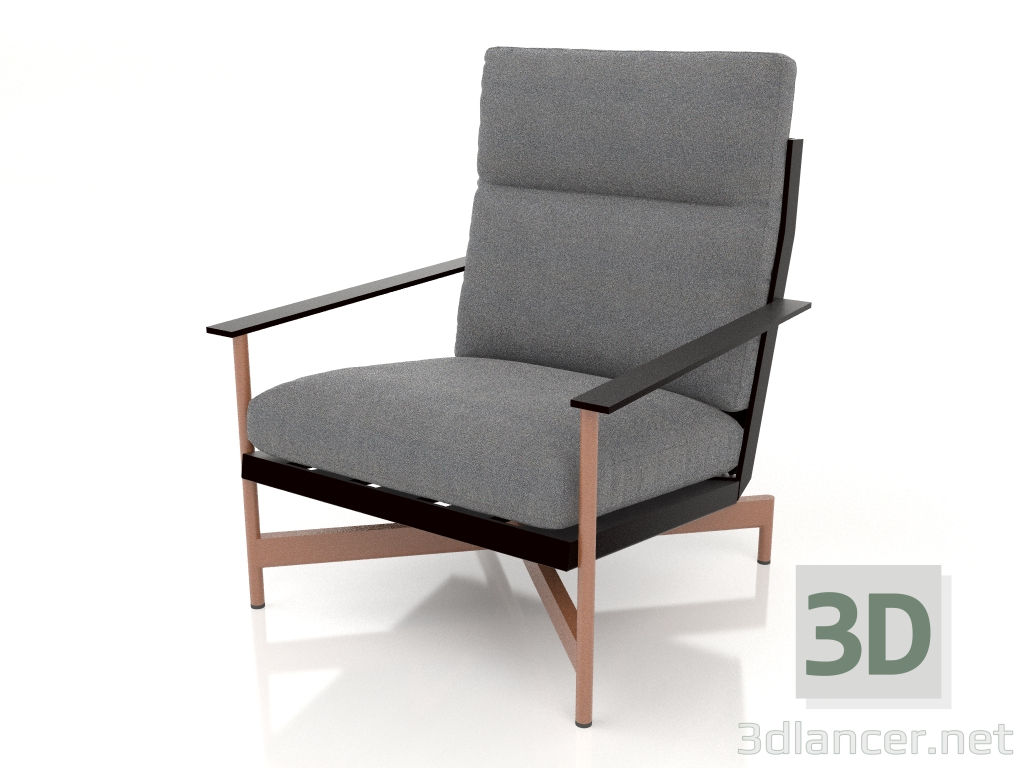 3D modeli Kulüp sandalyesi (Siyah) - önizleme