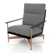 Modelo 3d Cadeira club (preta) - preview