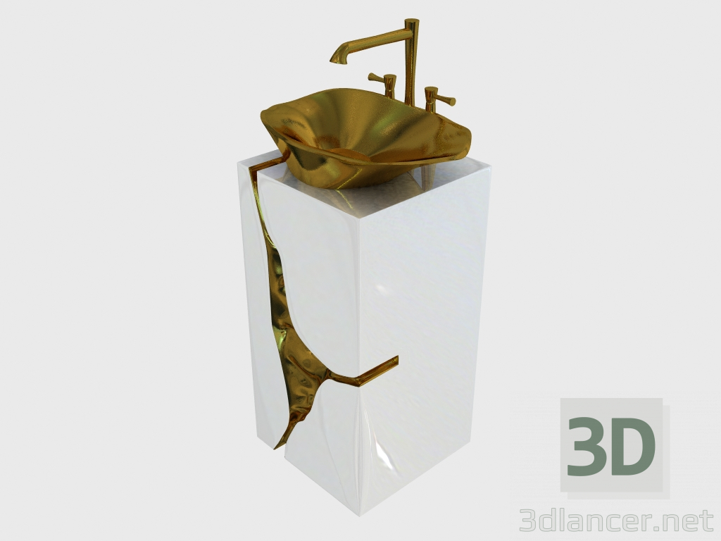 3D Modell Lapiaz Waschbecken - Vorschau