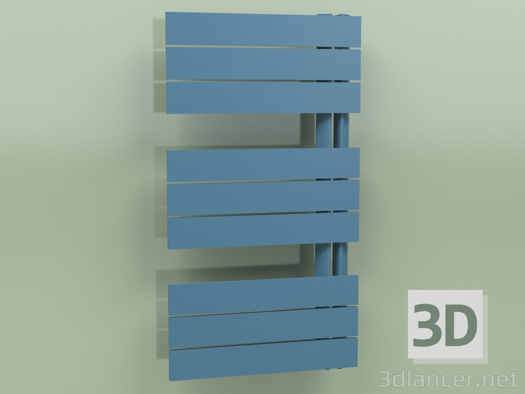 3D modeli Isıtmalı havlu askısı - Elato (830 x 450, RAL - 5001) - önizleme