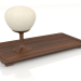 3D modeli Masa lambası Alberi di Toscana (Zeytin dikdörtgen) - önizleme