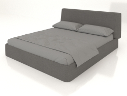 Ліжко двоспальне Picea 1800 (сірий)