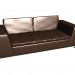 modello 3D Letto divano triplicare Avedon - anteprima