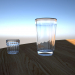 3d model Glass of faceted + rmka - preview