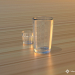 modello 3D Bicchiere di sfaccettato + rmka - anteprima