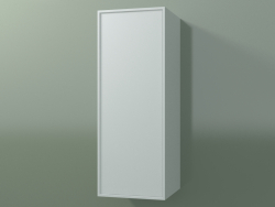 Wall cabinet with 1 door (8BUBСDD01, 8BUBСDS01, Glacier White C01, L 36, P 36, H 96 cm)