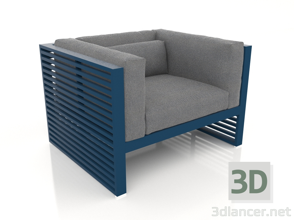 3d модель Крісло для відпочинку (Grey blue) – превью