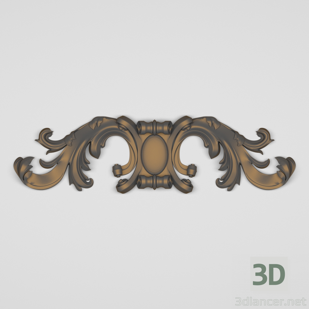 modello 3D di Decoro orizzontale 30 comprare - rendering