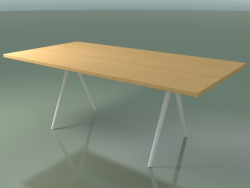 Rectangular table 5433 (H 74 - 100x200 cm, legs 180 °, veneered L22 natural oak, V12)