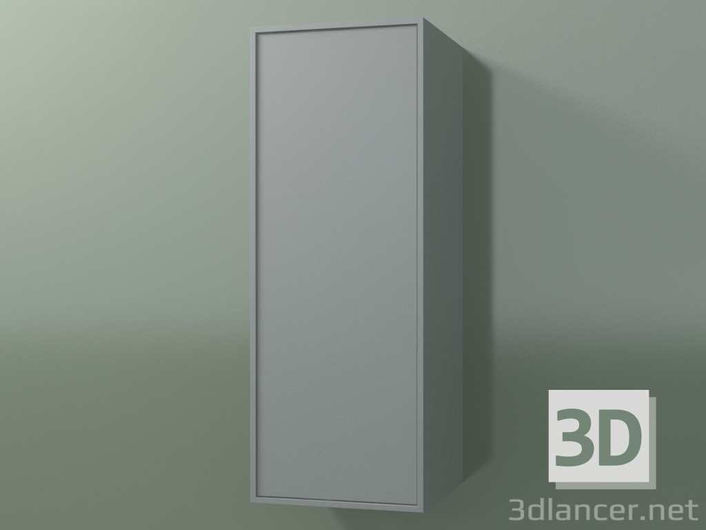 3D Modell Wandschrank mit 1 Tür (8BUBСDD01, 8BUBСDS01, Silbergrau C35, L 36, P 36, H 96 cm) - Vorschau