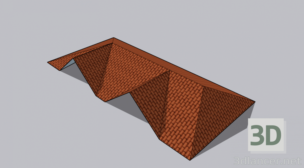 modello 3D di tetto comprare - rendering