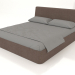 3d model Double bed Picea 1800 (brown) - preview