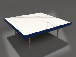Square coffee table (Night blue, DEKTON Aura)