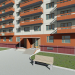 modèle 3D de Maison à neuf étages Komsomolsky prospect 61 Chelyabinsk acheter - rendu