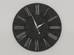Wall clock TWINKLE (black)