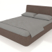 3d model Double bed Picea 1600 (brown) - preview