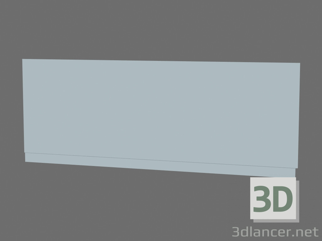 modello 3D Bagno di Campanula 150 pannello - anteprima